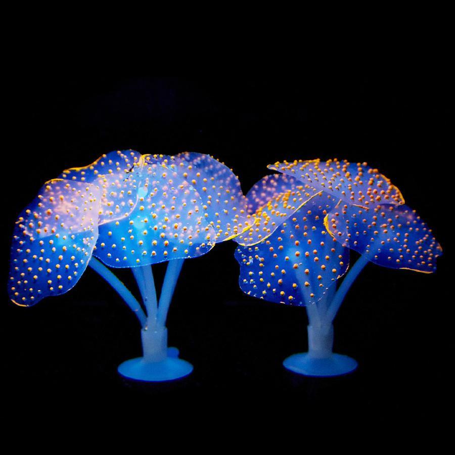 Aquarium Plant Substrate - Colorful Aquarium Coral Ornament Silicone Artificial