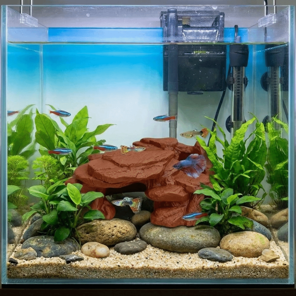 3D Printing Fish Tank Rockery  - Aquarium Plants Live ulasan dan harga