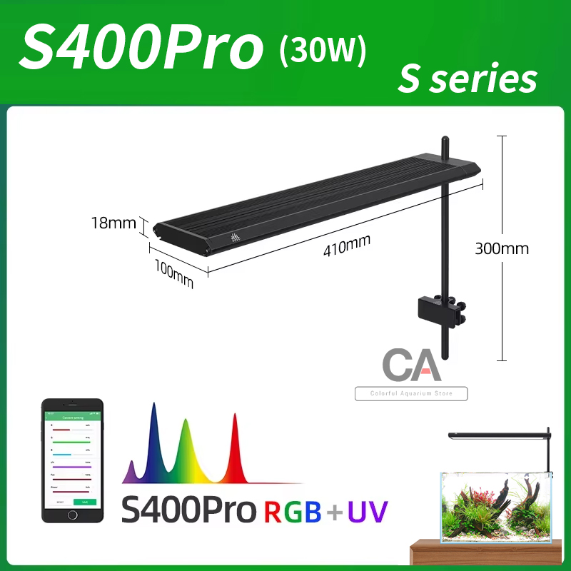 WEEK AQUA S Series RGB+UV Full - Aquarium Plants Live ulasan dan harga