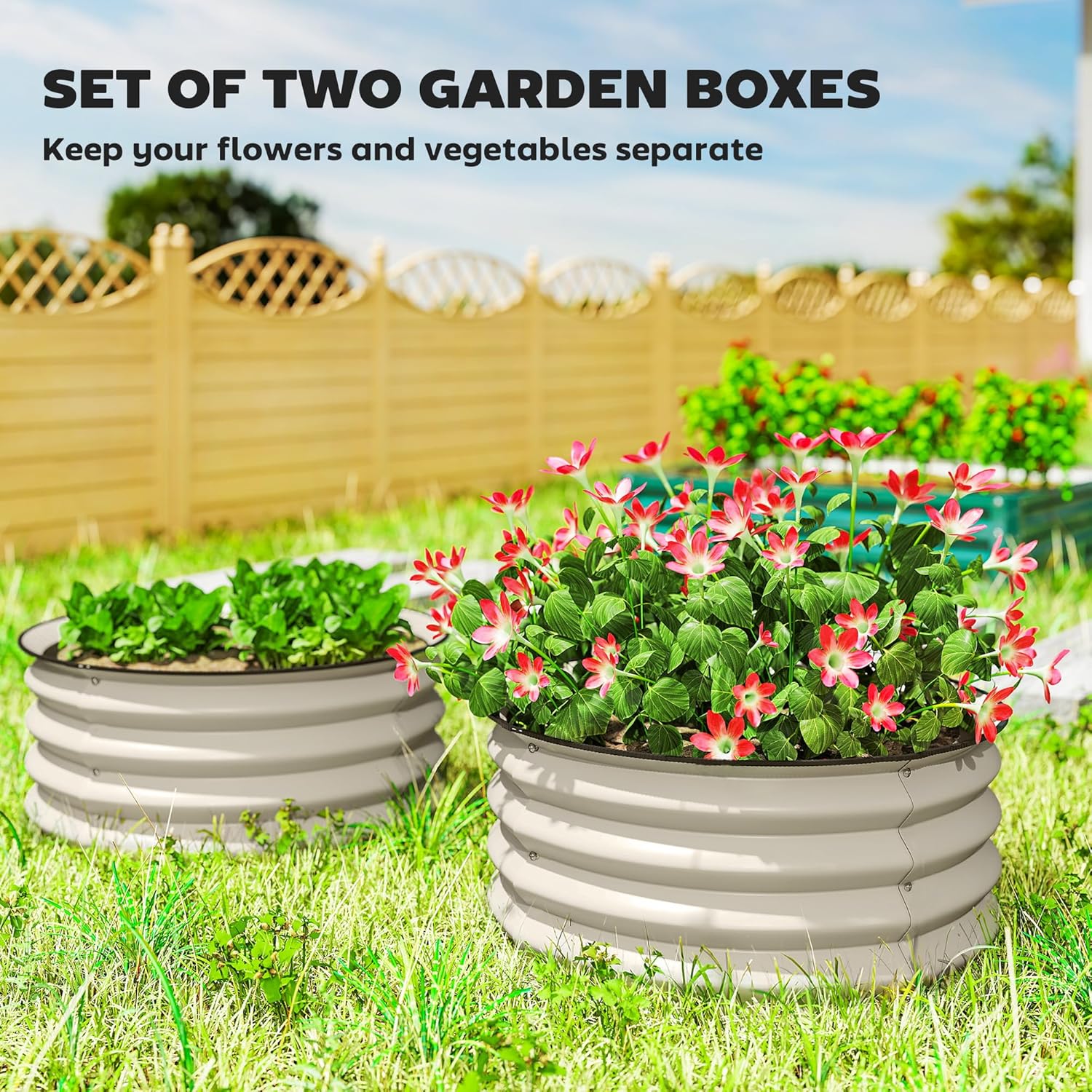 Galvanized Raised Garden Bed S - Planted Tank ulasan dan harga