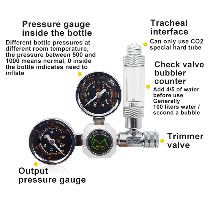 Aquarium CO2 Regulator Magneti - Aquarium Liquid Carbon ulasan dan harga